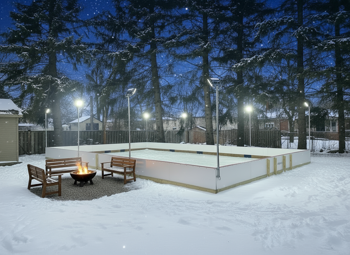 DIY Backyard Ice Rink Add‑Ons: Lighting, Scoreboards and Warming Zones ...