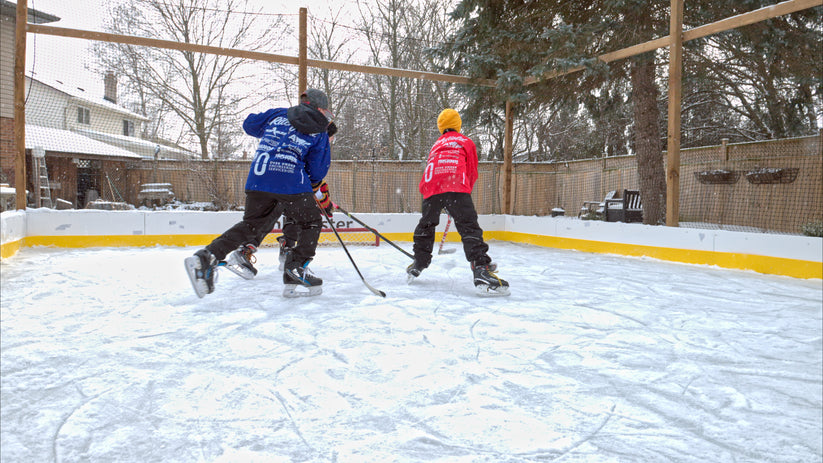Ice Rink Kit Calgary Hockey Rink Kit (Rink in a Box) Canada's Backyard Ice Rink Store ...