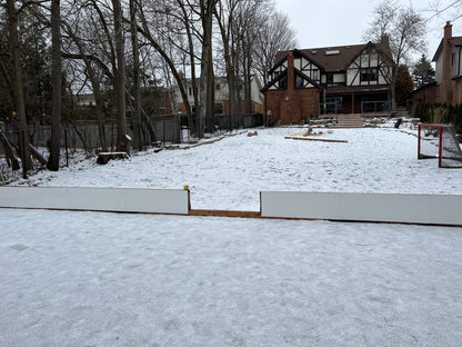 puck board for outdoor hockey